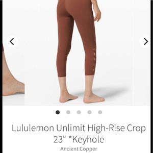 Lululemon unlimited keyhole